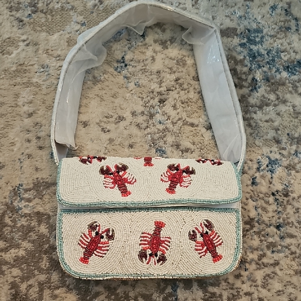Lobster Beaded Women's Bag